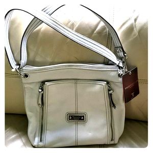 NWT White Tignanello Shoulder Bag Purse
